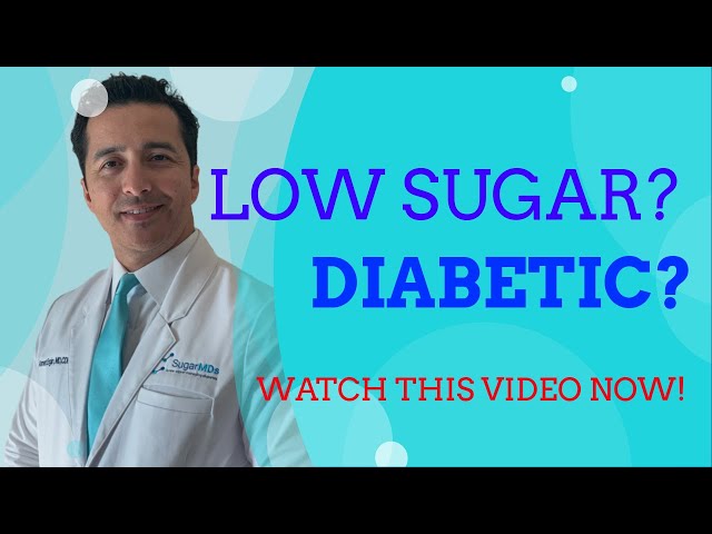 LOW blood SUGAR in Diabetics (hypoglycemia). Everything you NEED to know!