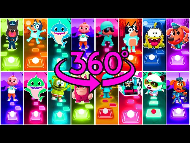 Oddbods Bubbles 360 All Video Megamix. 🆚 Baby Shark Friends 🆚 Cocomelon 🆚 Bluey Bingo🎶Who is Best?