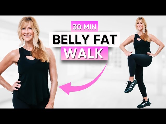 30-Minute Belly Fat Walking Workout | Walking Exercise For Weight Loss!