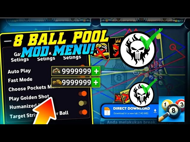 8 Ball Pool Long Line Hack 2024 🔥 | Guideline Tool #8ballpoolaimhack