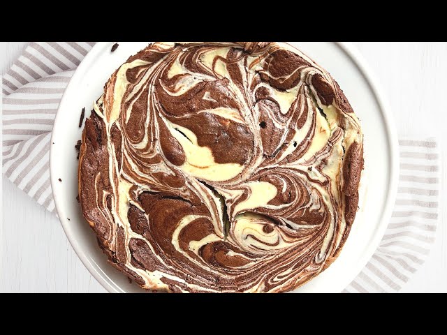 Chocolate Marble Cake - No Flour!