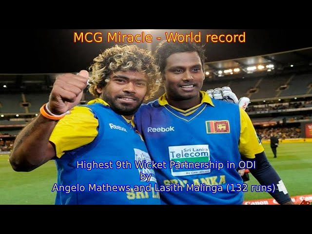 MCG Miracle | World Record- highest 9th wicket partnership in ODI | Sri Lanka vs Australia