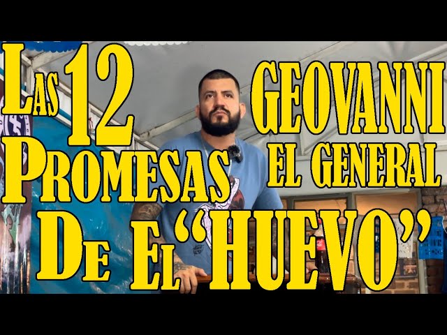 GEOVANNI "EL GENERAL HUEVO" GRUPO AMOR Y VIDA // LAS PROMESAS DE AA