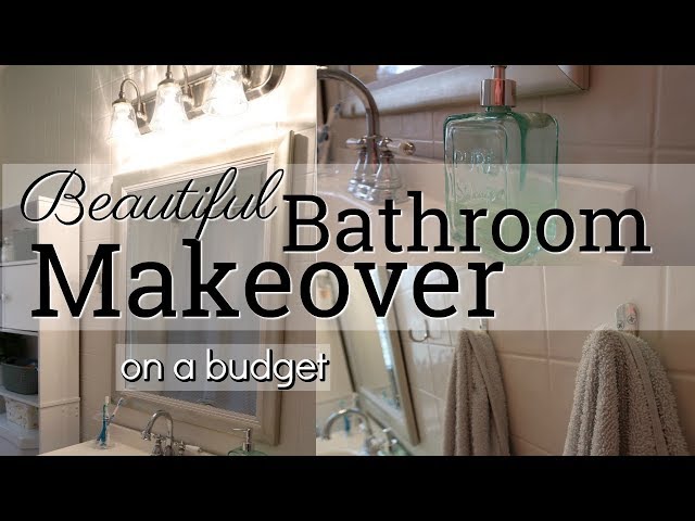 BEAUTIFUL BATHROOM MAKEOVER ON A BUDGET // COLLABORATION WITH VANILLA AND CANELA