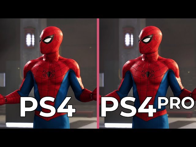 [4K] Marvel's Spider Man – PS4 vs. PS4 Pro Graphics Comparison & PS4 Frame Rate Test