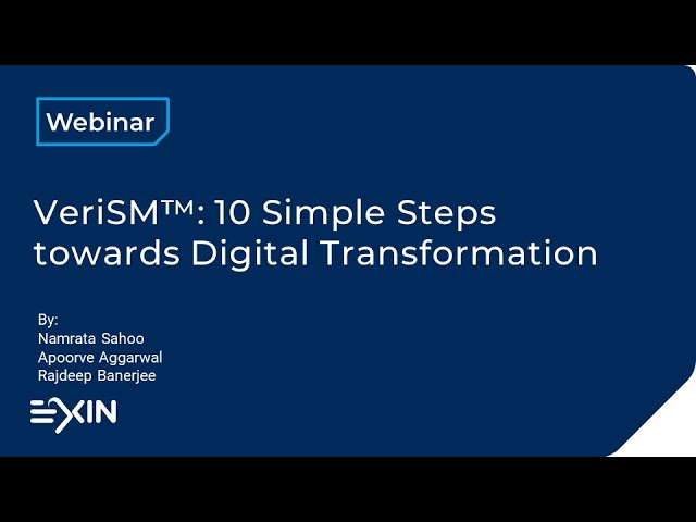 VeriSM™  10 Simple Steps towards Digital Transformation for Corporates