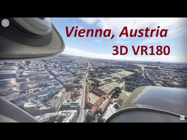 Flight over Vienna, Austria in 3D VR180 MSFS2020