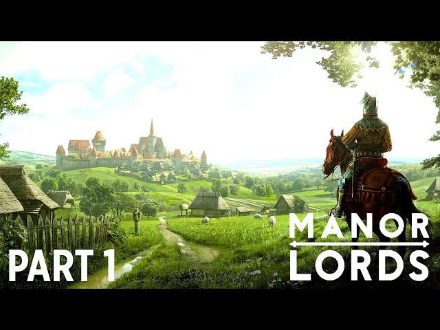 Manor Lords Gameplay Part 1 | Starter City | Surviving year 1, Providing Food and Housing.