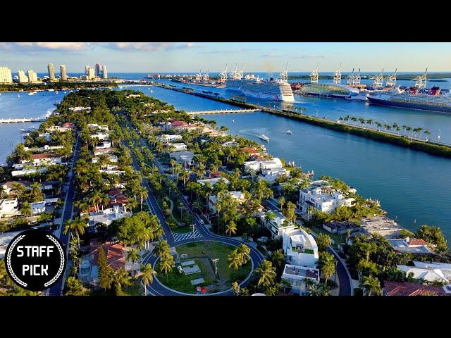 Winter in Miami: A Drone Adventure 2022 - Relaxing Music - 5K Drone Footage