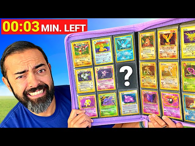 Complete Set in 1-Hour or Lose Them All (RISKY Pokémon Card Challenge)