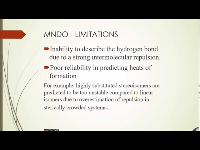 MOPAC 6 - (Calculations using Hamiltonian Part 02 )