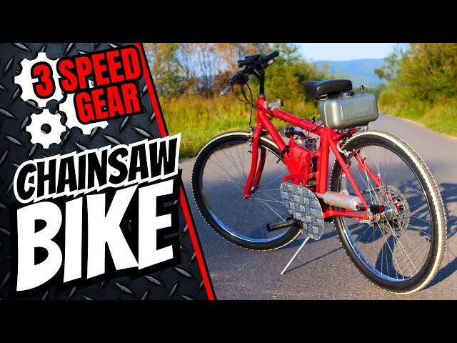 Building a Chainsaw Bike with Gears from Scratch!