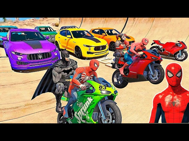 CORRIDA DO HOMEM ARANHA MOTO PARKOUR - GTA 5