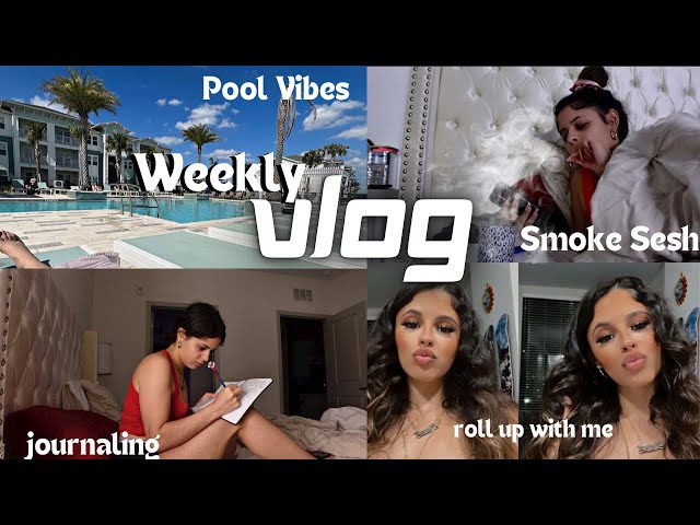 WEEKLY VLOG! Pool Vibes + skrilla babe meeting + Journaling + Dog Mom Life 💗