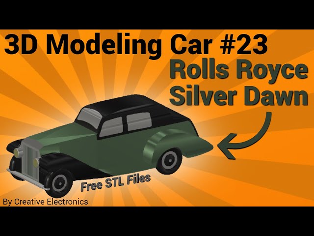 Rolls Royce Silver Dawn - 3D Modeling Car #23