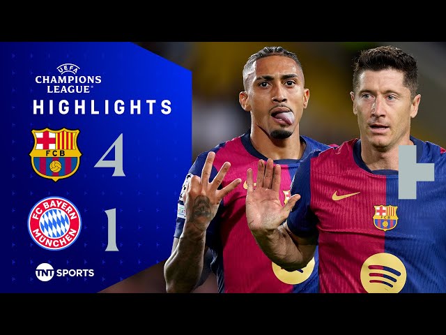 Raphinha Nets Brilliant Hat-Trick 🔥 | Barcelona 4-1 Bayern Munich | UEFA Champions League Highlights