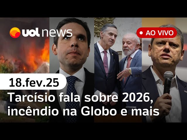 Bolsonaro ironiza provável denúncia da PGR; incêndio na Globo e saúde do papa | UOL News ao vivo