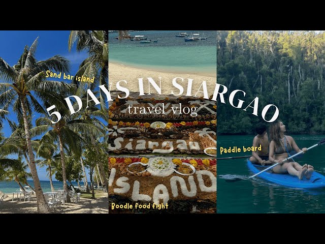 SIARGAO 5 day itinerary & vlog | the BEST island in the Philippines to go to this summer🏝️🇵🇭