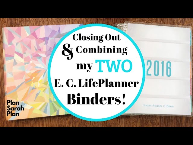 Closing out and Combining my TWO 2019/20 EC Binders