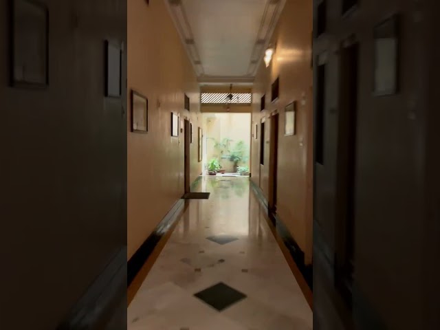 Running Down The Hall And Falling First Person Point Of View Shot Stock video