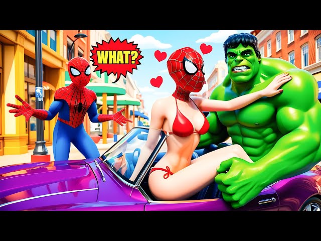 Hulk x Spider Man Love Story vs Bad Girl Hulk Leave in Granny House | Funny Horror Animation