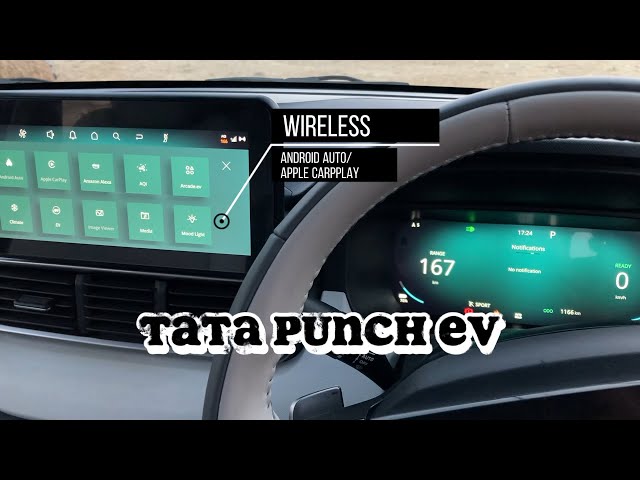 Tata Punch EV Infotainment look through