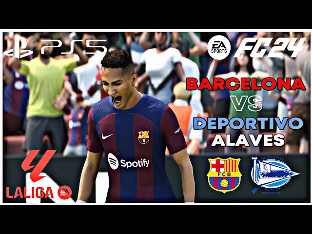 FC 24 - Barcelona VS Deportivo Alaves - Laliga | Realistic Graphics Gameplay [4K 60FPS] PS5