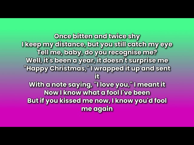 Last Christmas (Lyrics) - Wham!