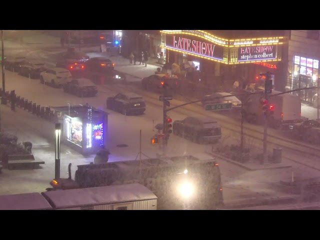 Snow on Broadway - Feb 8, 2025