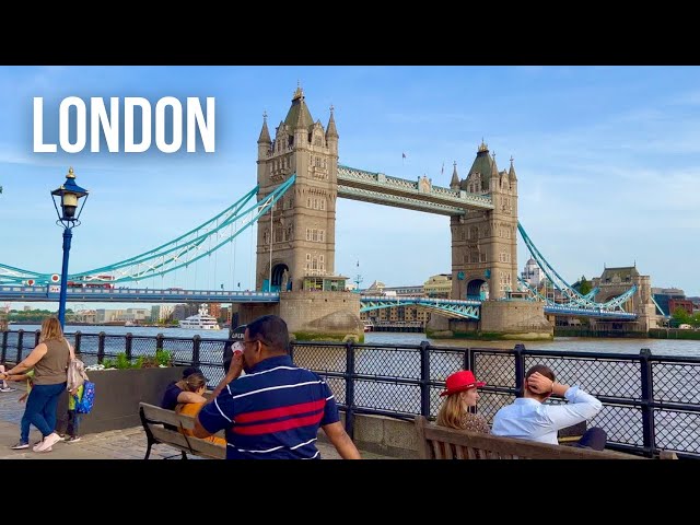 London walk in Summer 🇬🇧 Tower Hill to TOWER BRIDGE  | London Walking tour 4K HDR (June 2022)