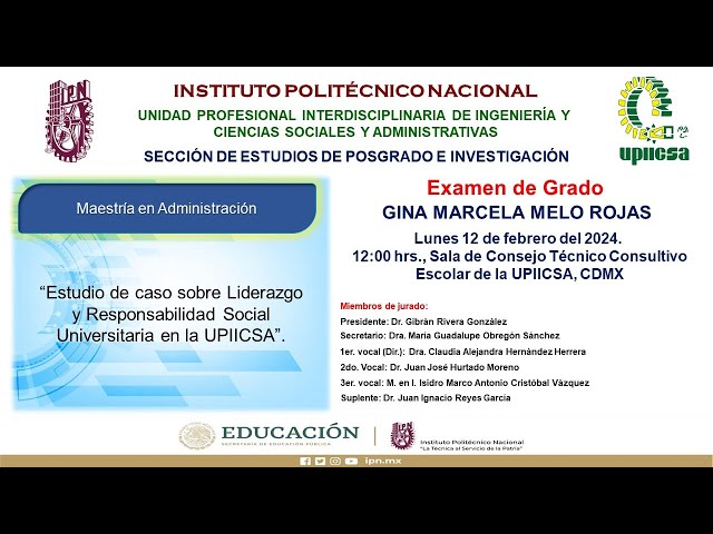 Examen de Grado - Gina Marcela Melo Rojas