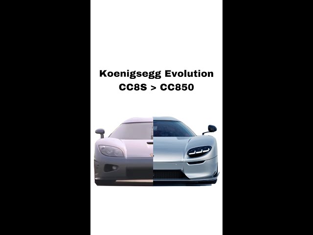 Koenigsegg's EvolutionCC8S, CCX, CC850  2000-2022 Top Gear to The Quail Events