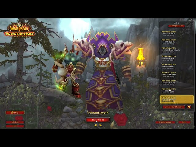 World of Warcraft Cataclysm Classic - Warlock Worgen Part 7 [4K 120FPS]