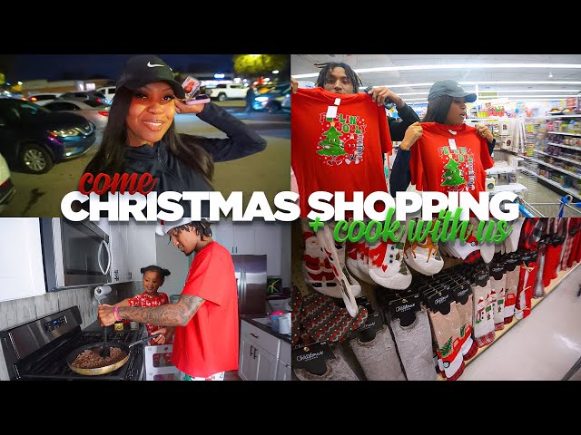 Come Christmas Shopping With Us + Cook With Me, Nae, & Jay ❤️ | VLOGMAS DAY 4 🥰🎅🏼