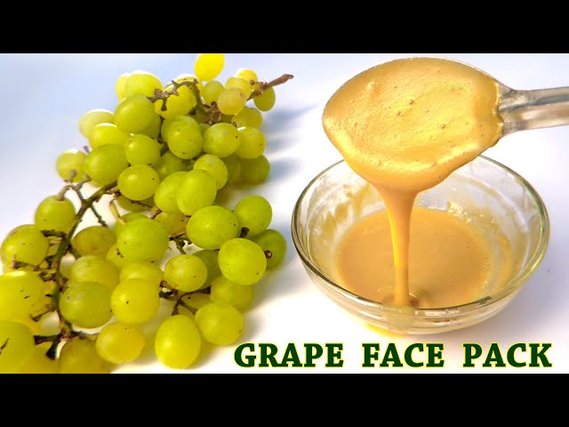 GREEN GRAPES FACE PACK FOR GLOWING SKIN | GRAPE FACE MASK FOR DRY SKIN | ANGUR KA FACE PACK AT HOME