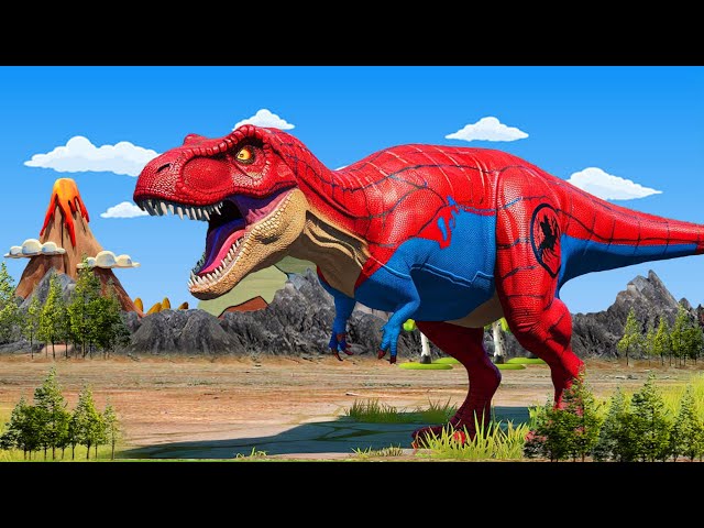 Dinosaurus Jurassic World Dominion 2025: T-rex,Brachiosaurus,Spider-Man,KingKong| Jurassic Park Flim