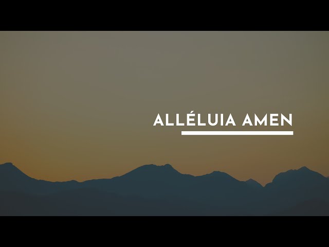 Alléluia Amen - Live Session #2 (2018)