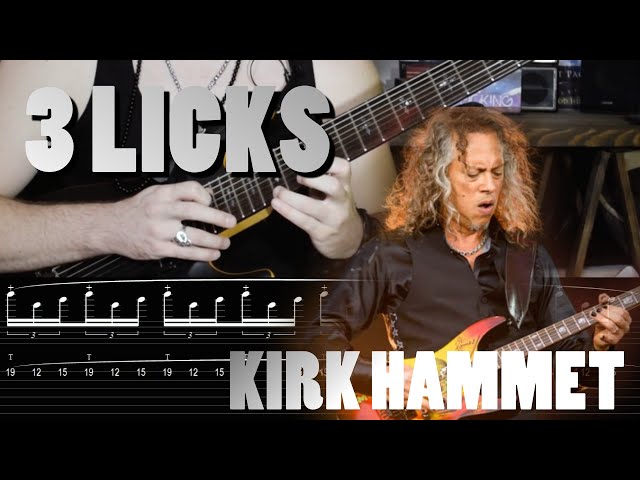 TUTORIAL // 3 Licks de KIRK HAMMET