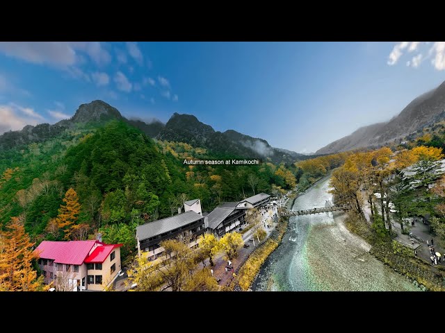 Autumn season at Kamikochi Nature Reserve in the Japanese Alps. Autumn begins in mid-September