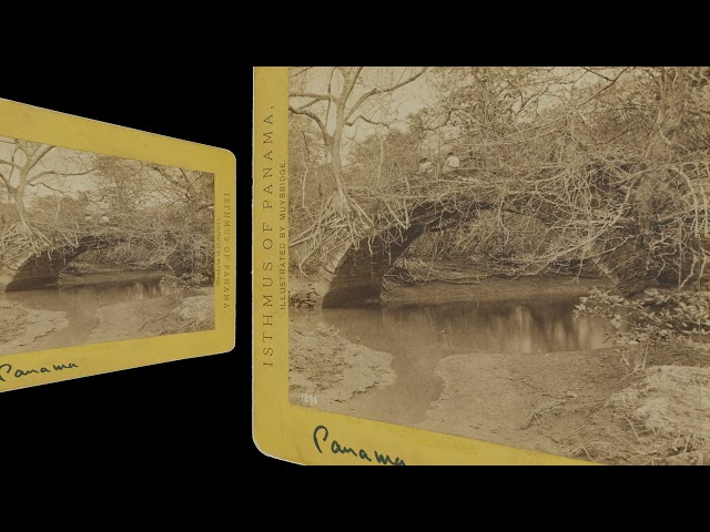 Bridge on Porto Bello Road, Panama ~1875 (VR 3D still-image)