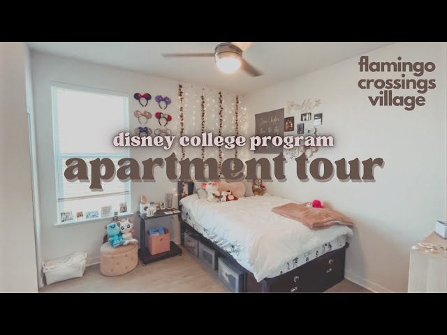 4x2 flamingo crossings DCP room tour // disney college program apartment 2022