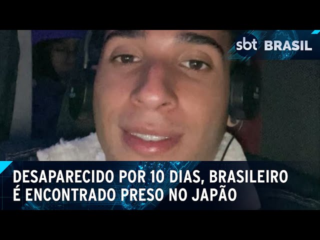 Brasileiro desaparecido é encontrado preso por tráfico em aeroporto no Japão | SBT Brasil (04/02/25)