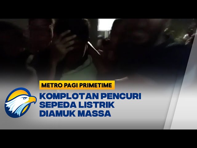 Tiga Pencuri Sepeda Listrik di Keramaian Kota Tegal Diamuk Massa - [Metro Pagi Primetime]