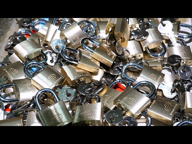 90 Million Padlocks Annually! Unveiling the Mass Production Secrets in The Chinese Factory