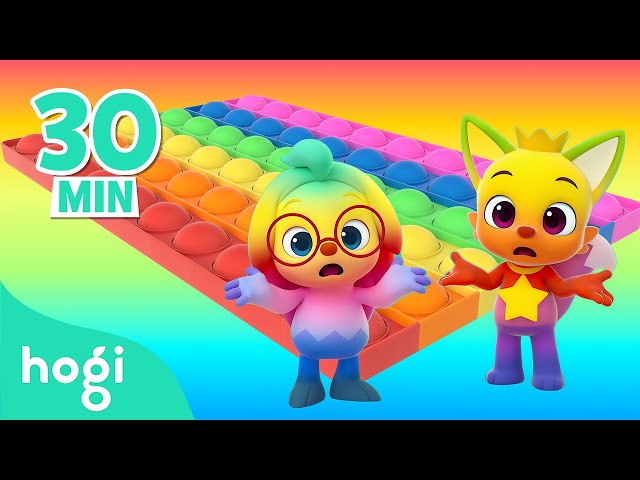 BEST SONGS of the MONTH｜Color Pop It + Jingle Play + More｜Nursery Rhymes for Kids｜Hogi Pinkfong