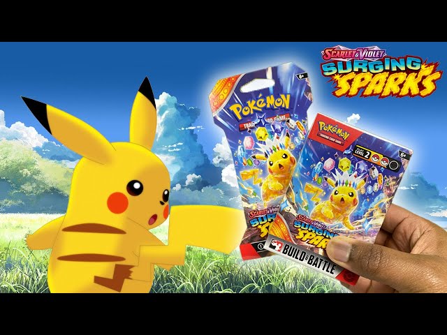 Let’s Open More Surging Sparks Pokemon Cards! Build & Battle Boxes & Sleeved Booster Packs!