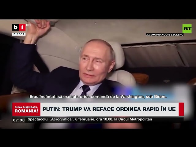 VLADIMIR PUTIN, IRONIC CU LIDERII EUROPENI_Știri B1TV_3 febr. 2025