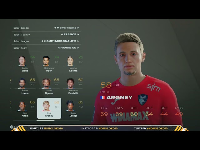 EA SPORTS FC 25 | Ligue 1 McDonald's - Player Faces & Ratings