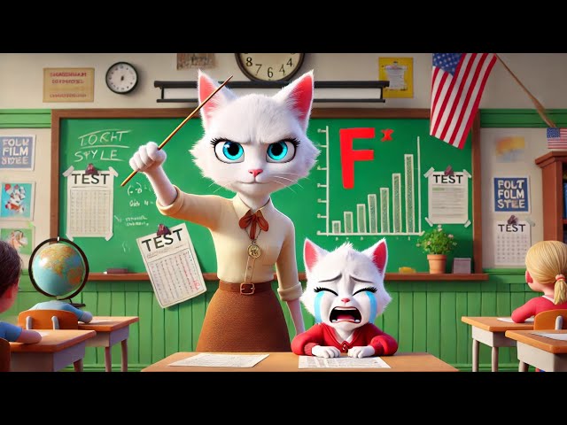 kitten abused by teacher at school 😿 Treated Unfairly #ai #aimeowtale #aicat #cartoon #cat #cats