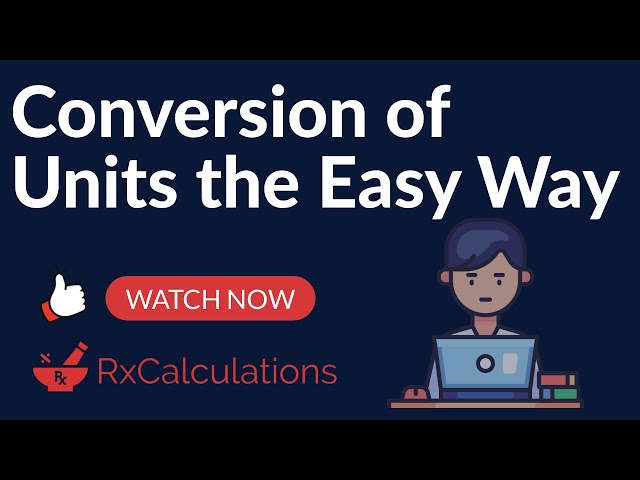 Conversion of units | Dimensional Analysis | Pharmacy